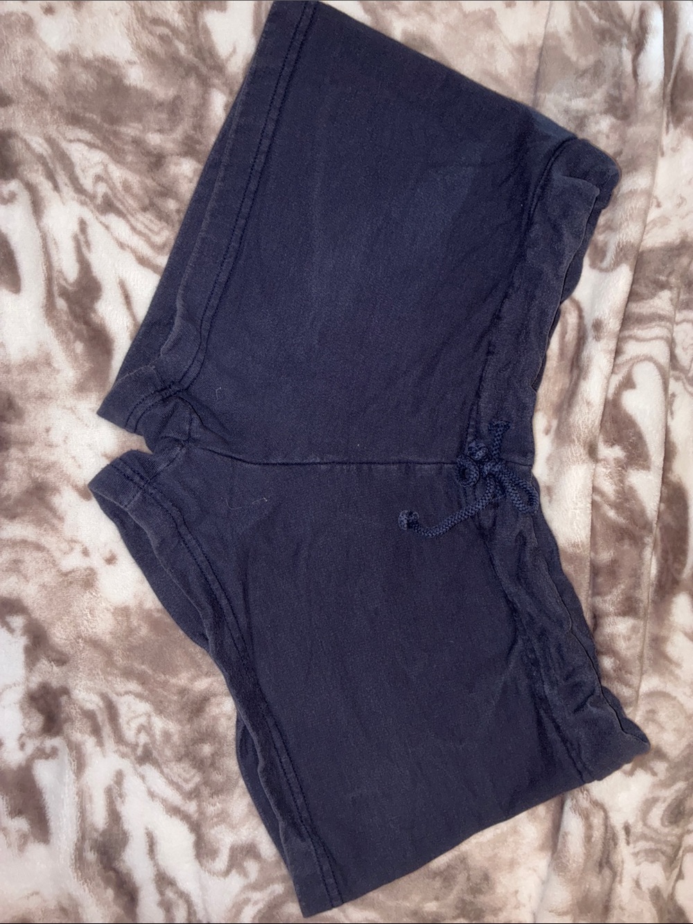 Women’s Navy Lounge Shorts with Drawstring